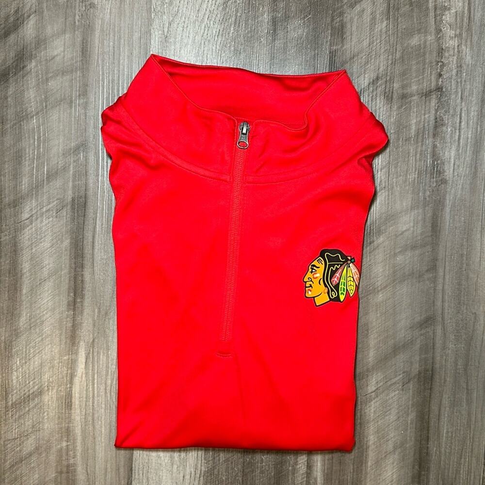 Chicago Blackhawks Fanatics Performance Quarter Zip Pullover - XL